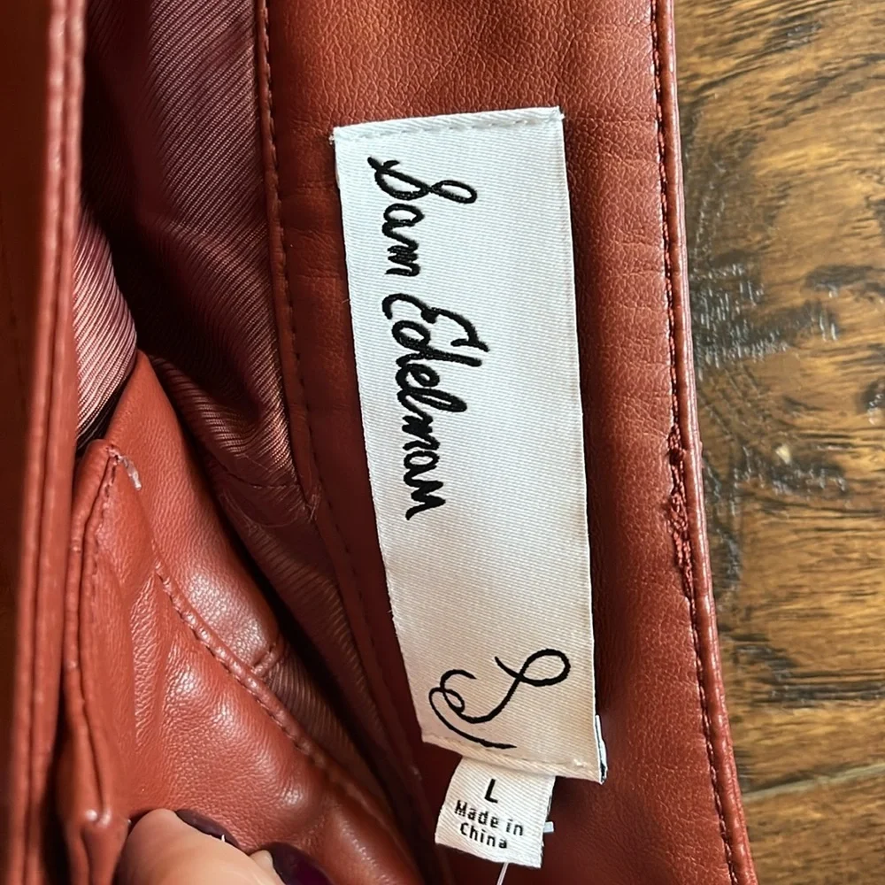 NWT!!  Sam Edelman faux leather skirt, size large - Picture 9 of 13